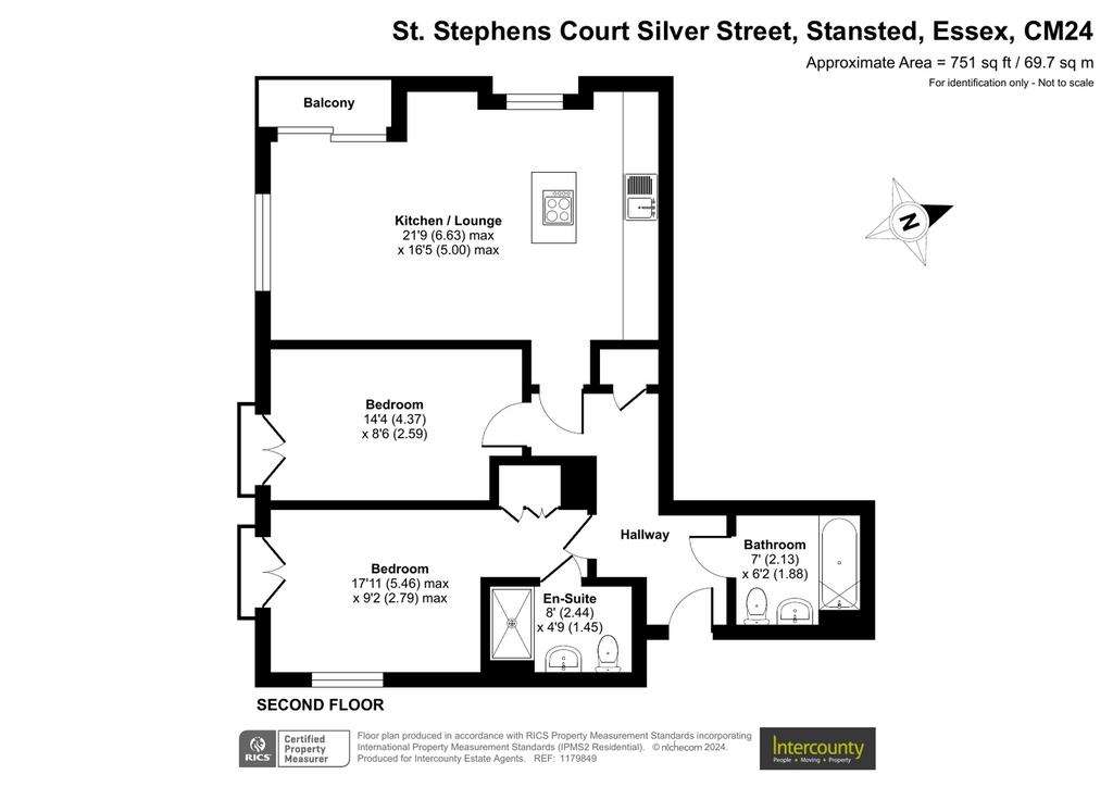 2 bedroom flat for sale - floorplan