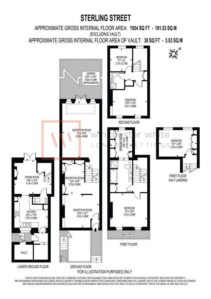 4 bedroom house to rent - floorplan