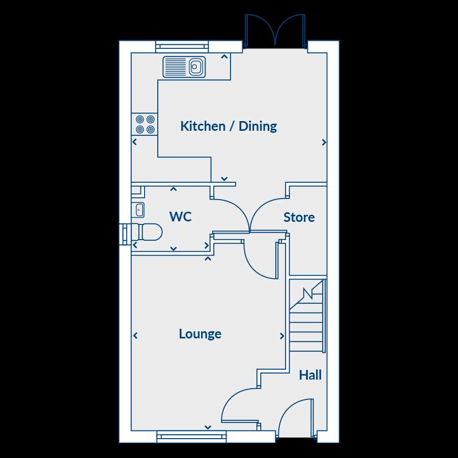 3 bedroom house for sale - floorplan