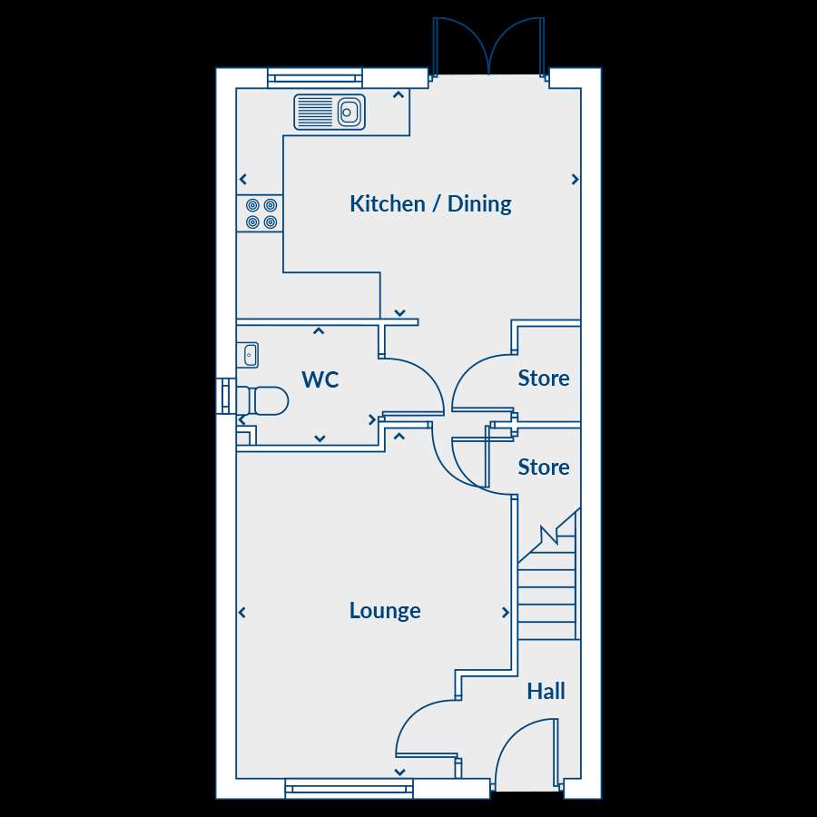 4 bedroom semi-detached house for sale - floorplan