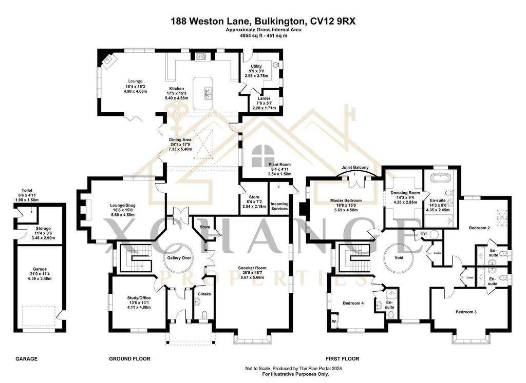 4 bedroom detached house for sale - floorplan