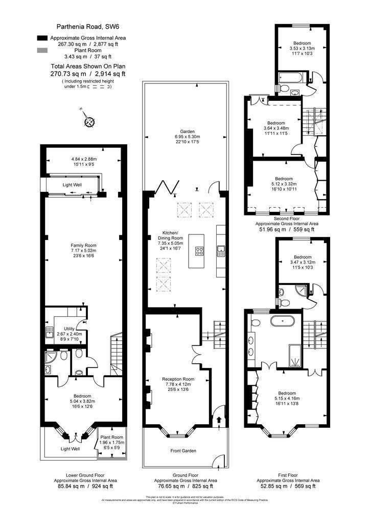 6 bedroom terraced house for sale - floorplan