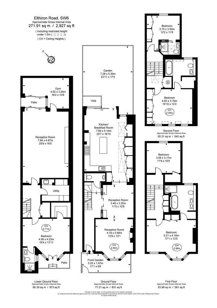 5 bedroom terraced house for sale - floorplan