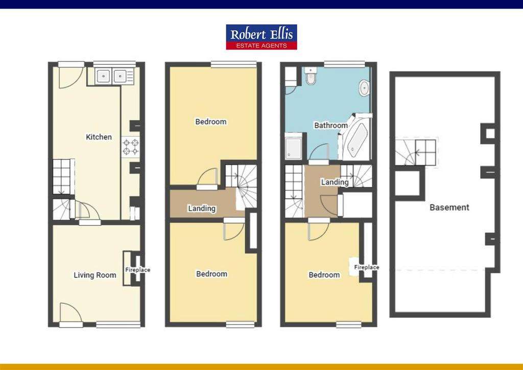 3 bedroom terraced house for sale - floorplan