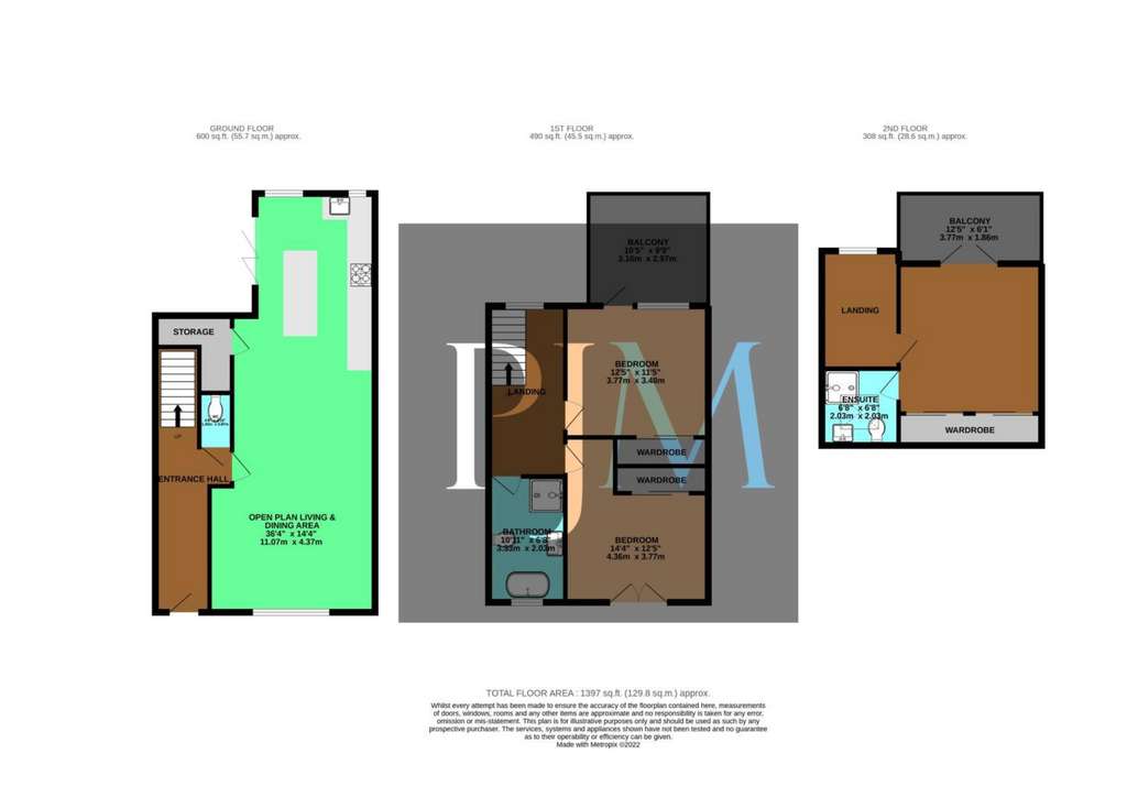 3 bedroom semi-detached house to rent - floorplan