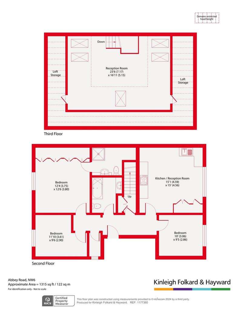 3 bedroom flat for sale - floorplan