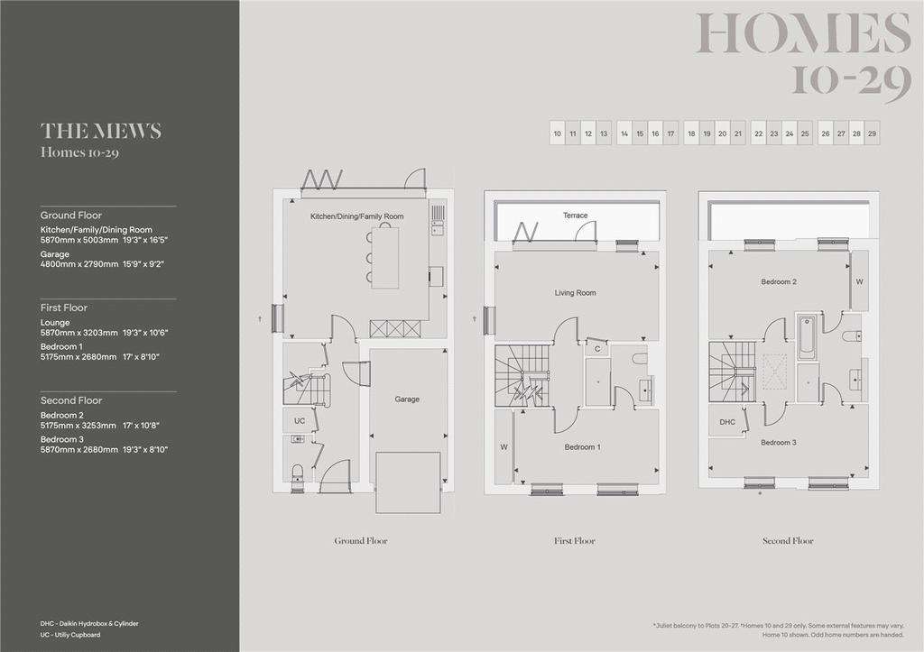 3 bedroom end of terrace house for sale - floorplan