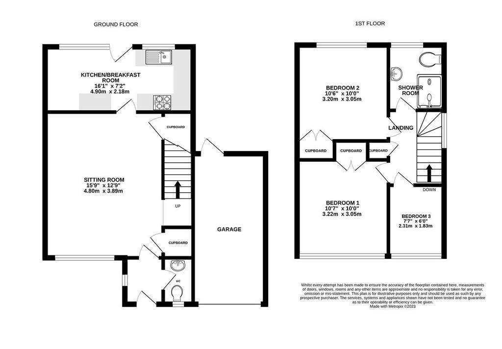 3 bedroom semi-detached house for sale - floorplan