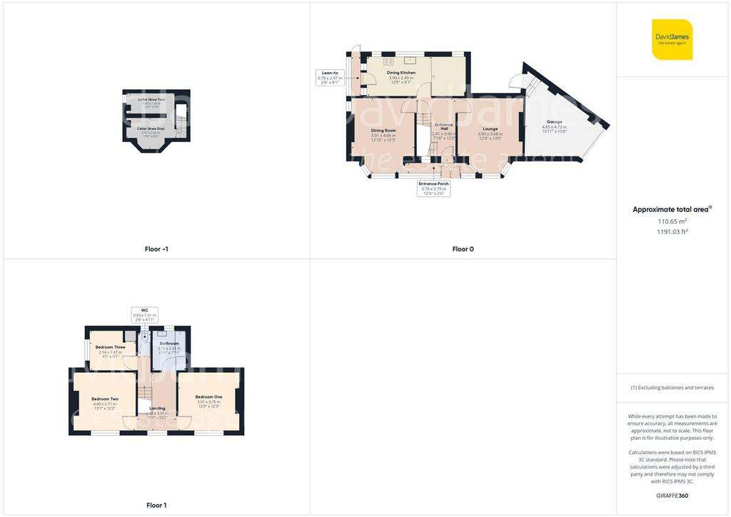 3 bedroom detached house for sale - floorplan