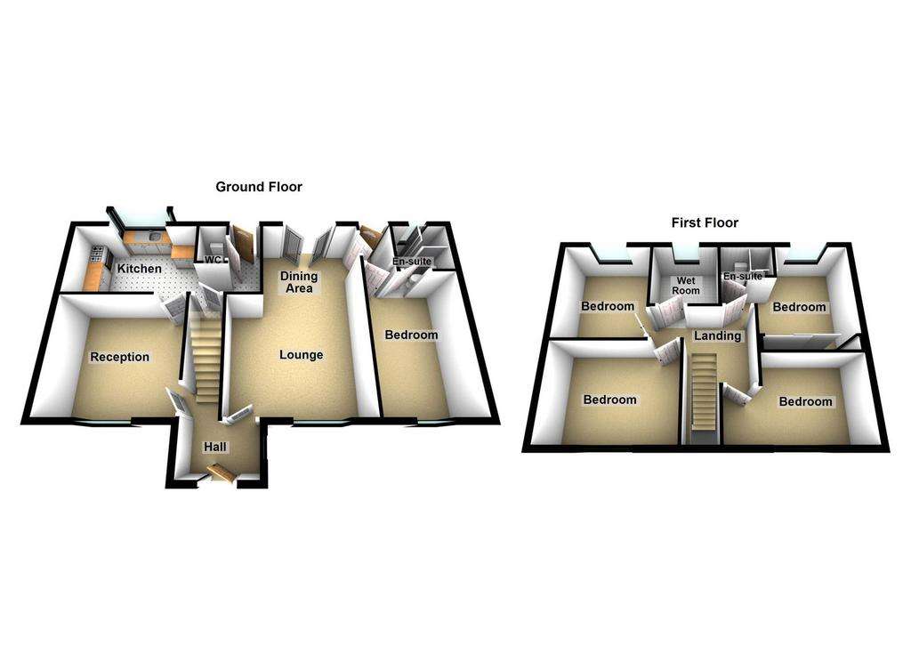 5 bedroom semi-detached house for sale - floorplan