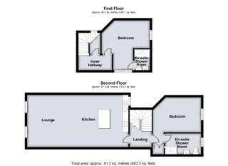 2 bedroom flat to rent - floorplan