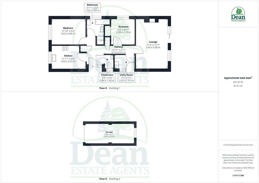 2 bedroom detached bungalow for sale - floorplan