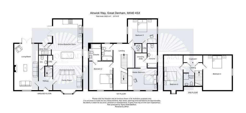 5 bedroom detached house for sale - floorplan