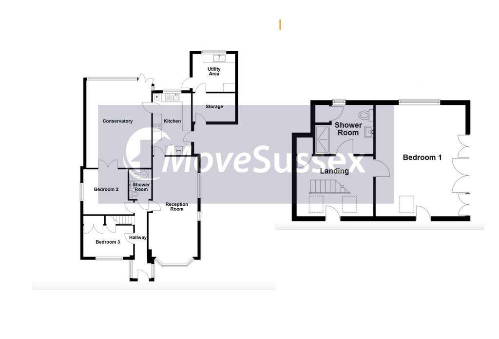 3 bedroom bungalow for sale - floorplan