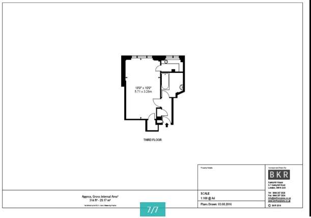 1 bedroom flat to rent - floorplan