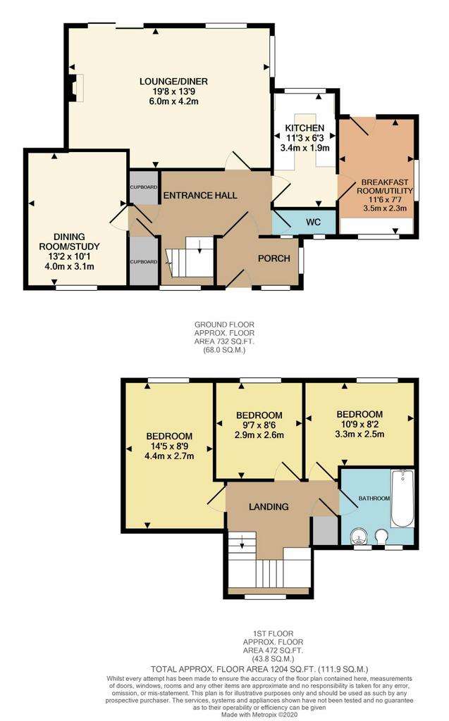 3 bedroom detached house for sale - floorplan