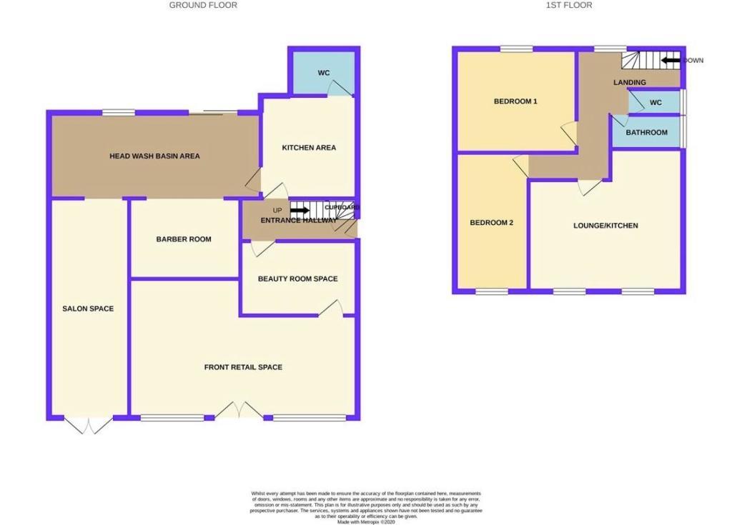 2 bedroom detached house for sale - floorplan