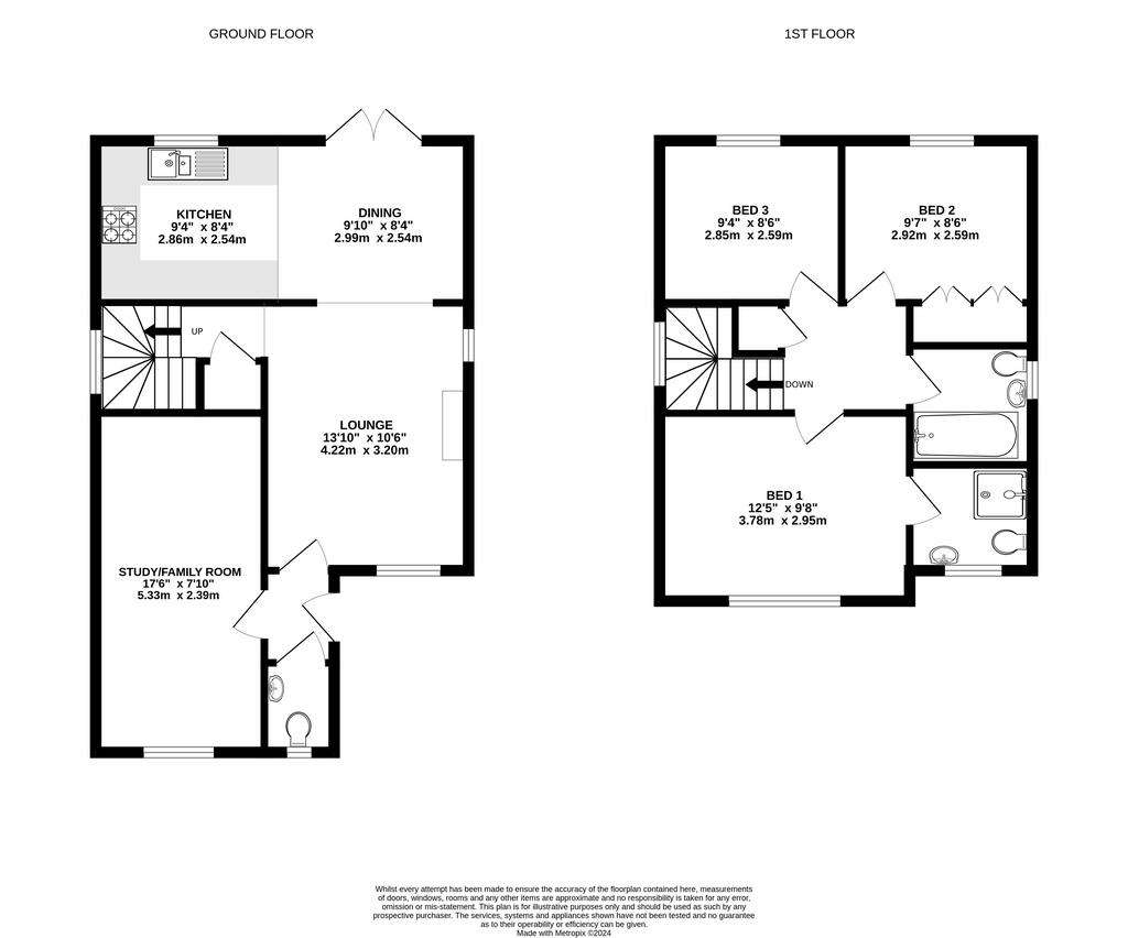 3 bedroom detached house for sale - floorplan