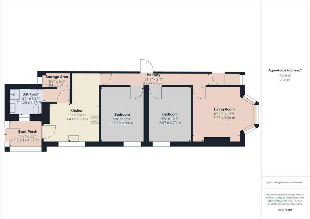 2 bedroom flat for sale - floorplan