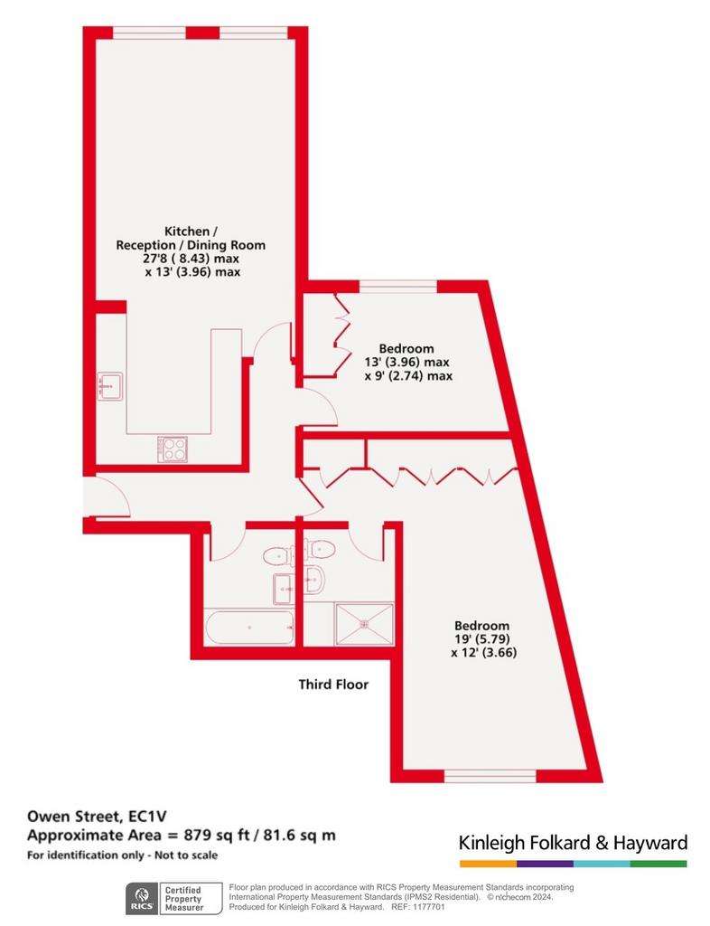 2 bedroom flat for sale - floorplan