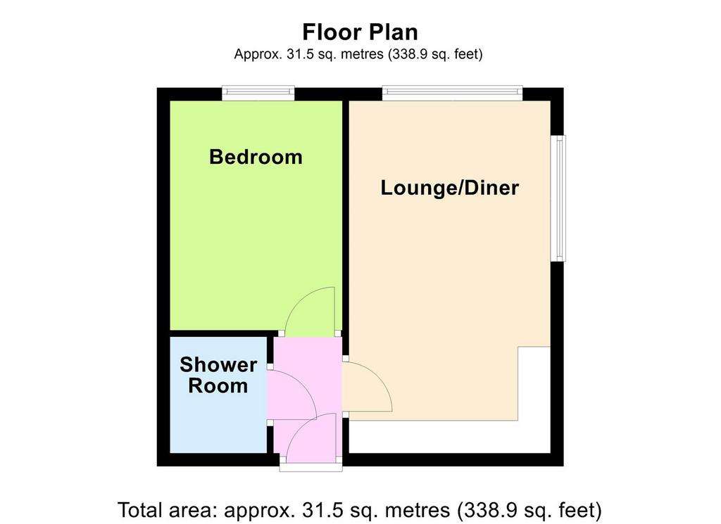 1 bedroom flat for sale - floorplan