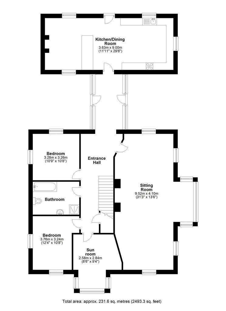 5 bedroom equestrian facility for sale - floorplan