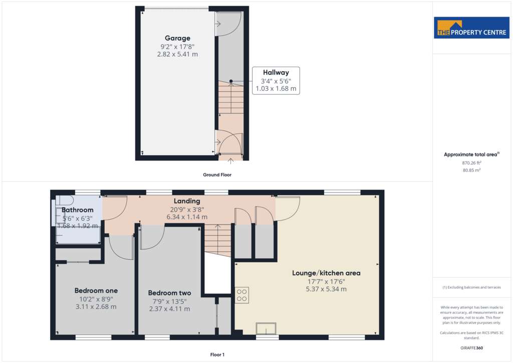 2 bedroom end of terrace house for sale - floorplan