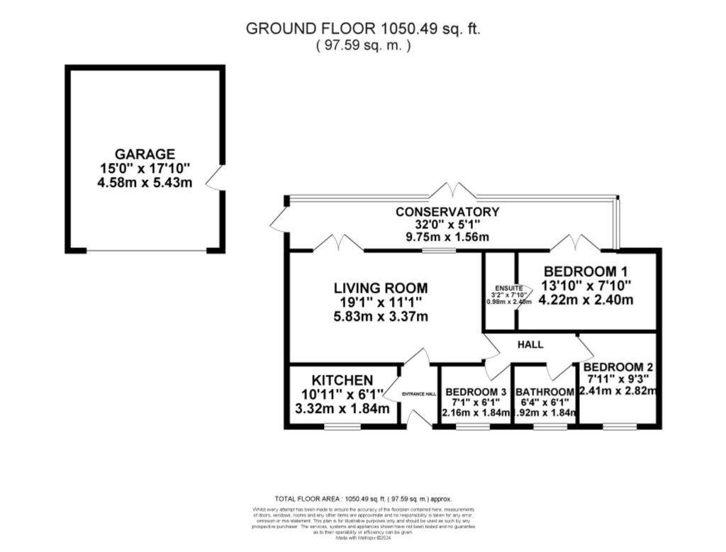 3 bedroom detached house for sale - floorplan