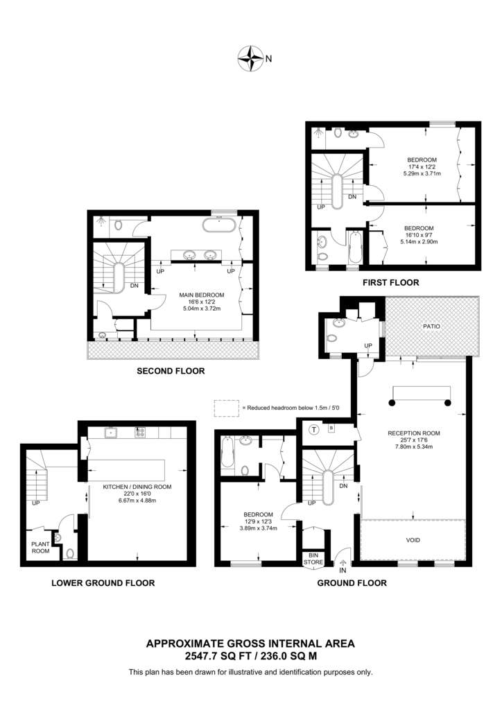 4 bedroom mews house to rent - floorplan