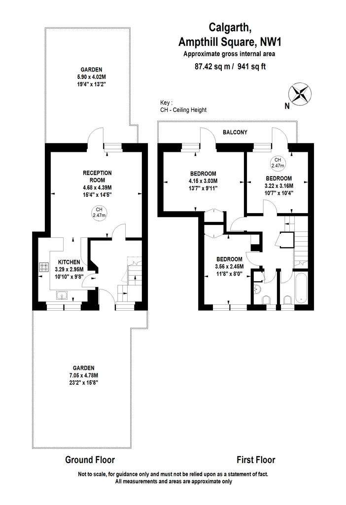 3 bedroom flat to rent - floorplan