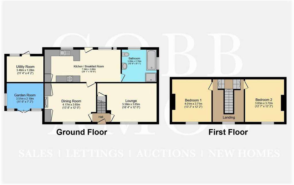 2 bedroom detached house for sale - floorplan