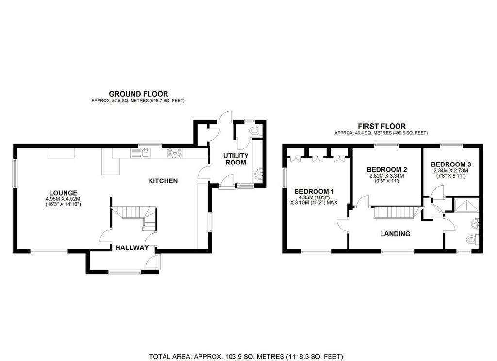 3 bedroom detached house to rent - floorplan