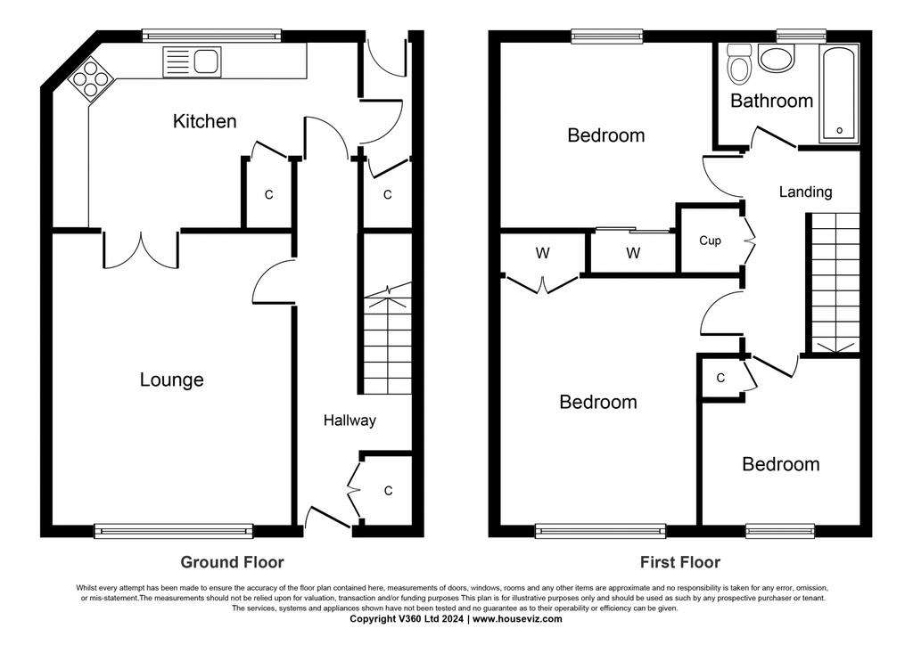 3 bedroom terraced house for sale - floorplan