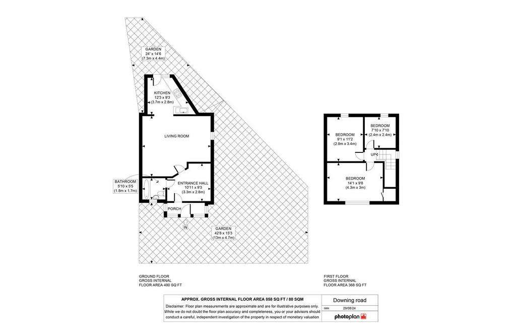 3 bedroom end of terrace house for sale - floorplan