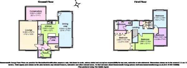 4 bedroom semi-detached house for sale - floorplan