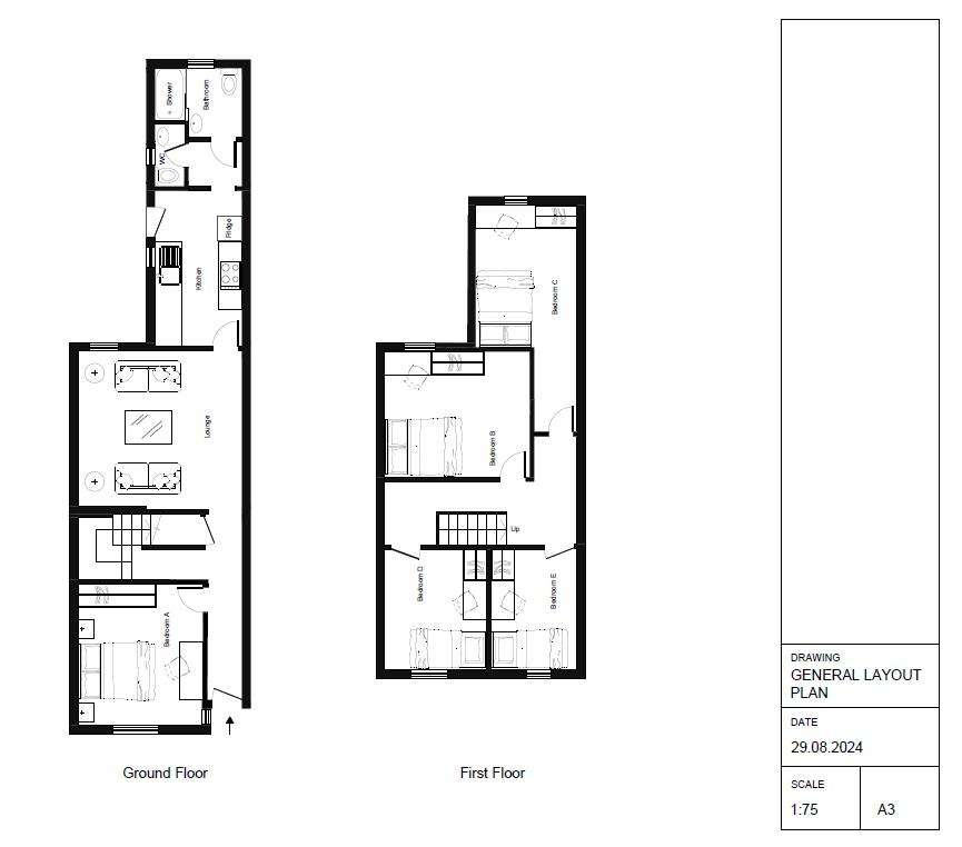 4 bedroom terraced house to rent - floorplan