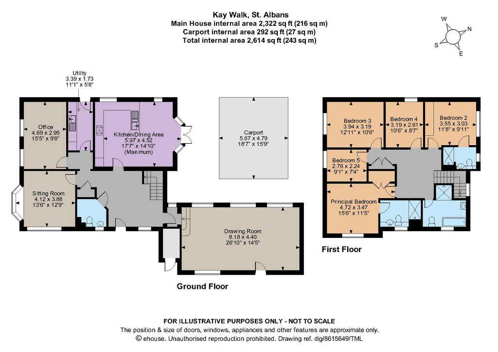 5 bedroom detached house for sale - floorplan