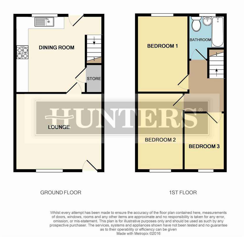 3 bedroom terraced house to rent - floorplan