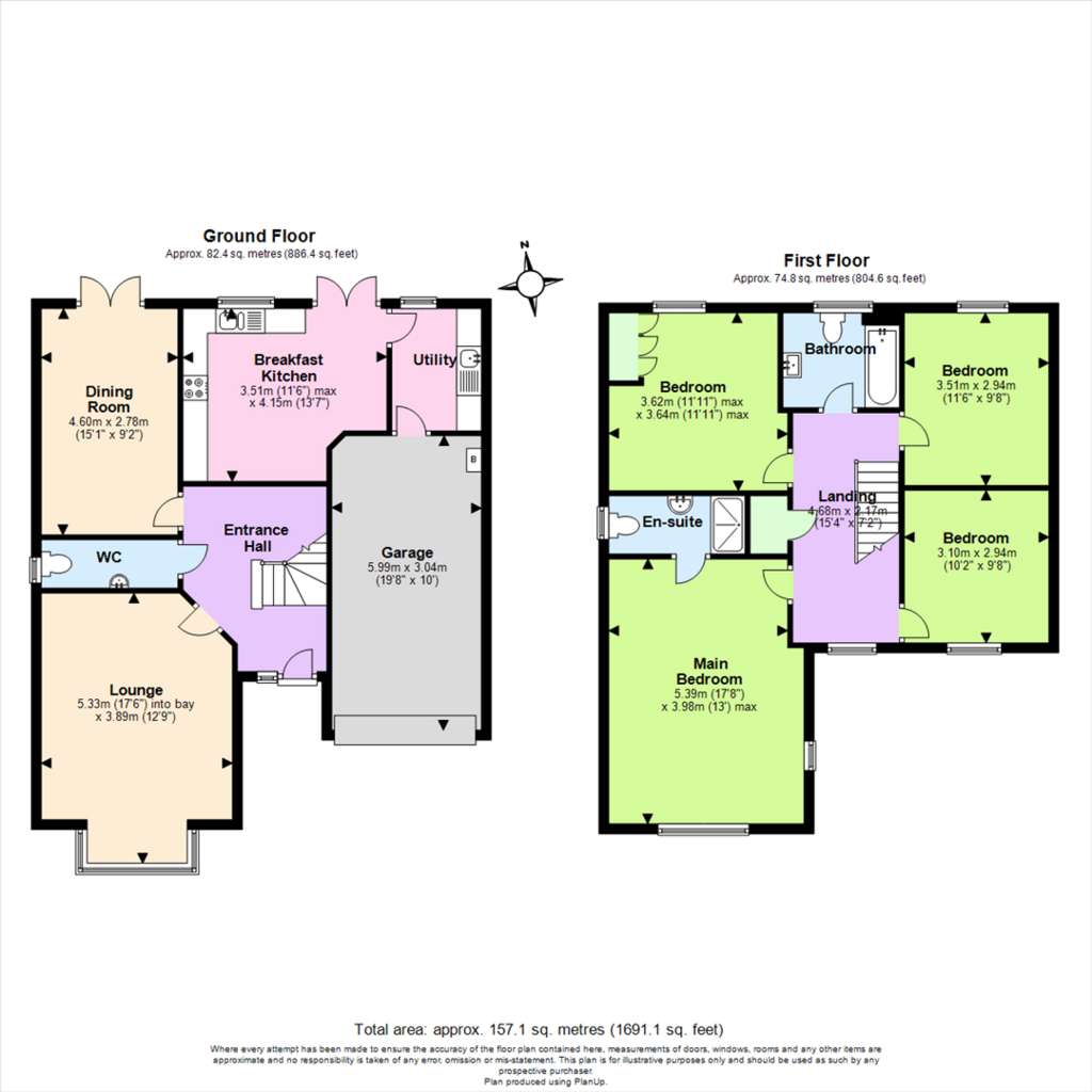 4 bedroom detached house for sale - floorplan