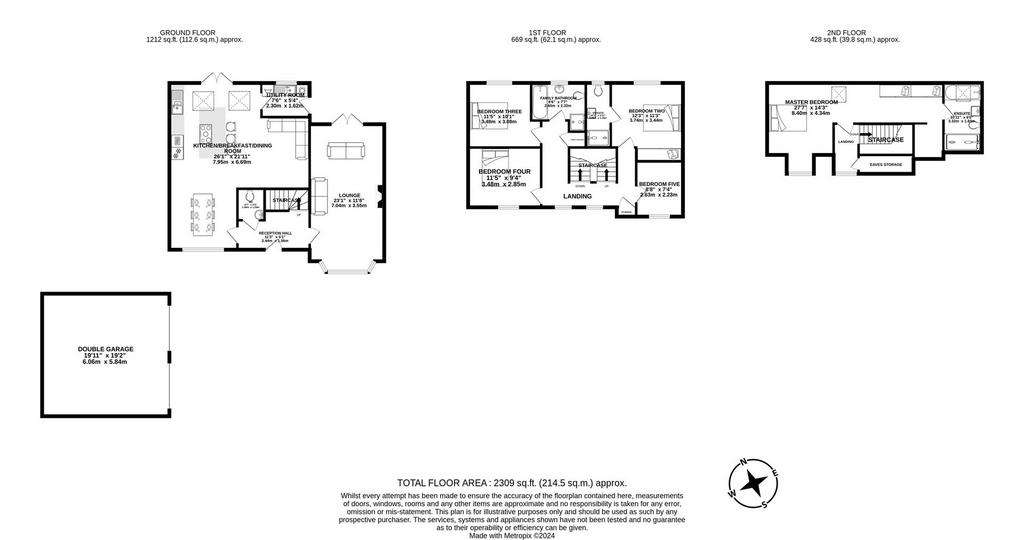 5 bedroom detached house for sale - floorplan