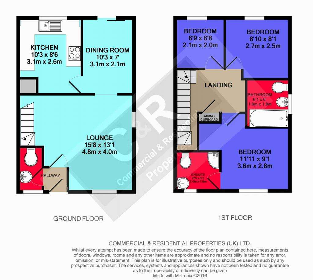 3 bedroom semi-detached house to rent - floorplan