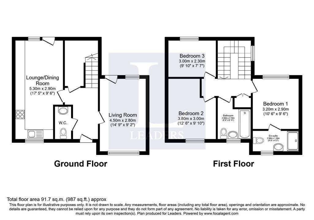 3 bedroom terraced house to rent - floorplan