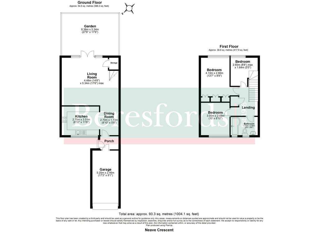 3 bedroom terraced house for sale - floorplan