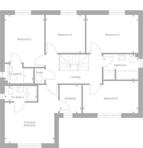 5 bedroom detached house for sale - floorplan