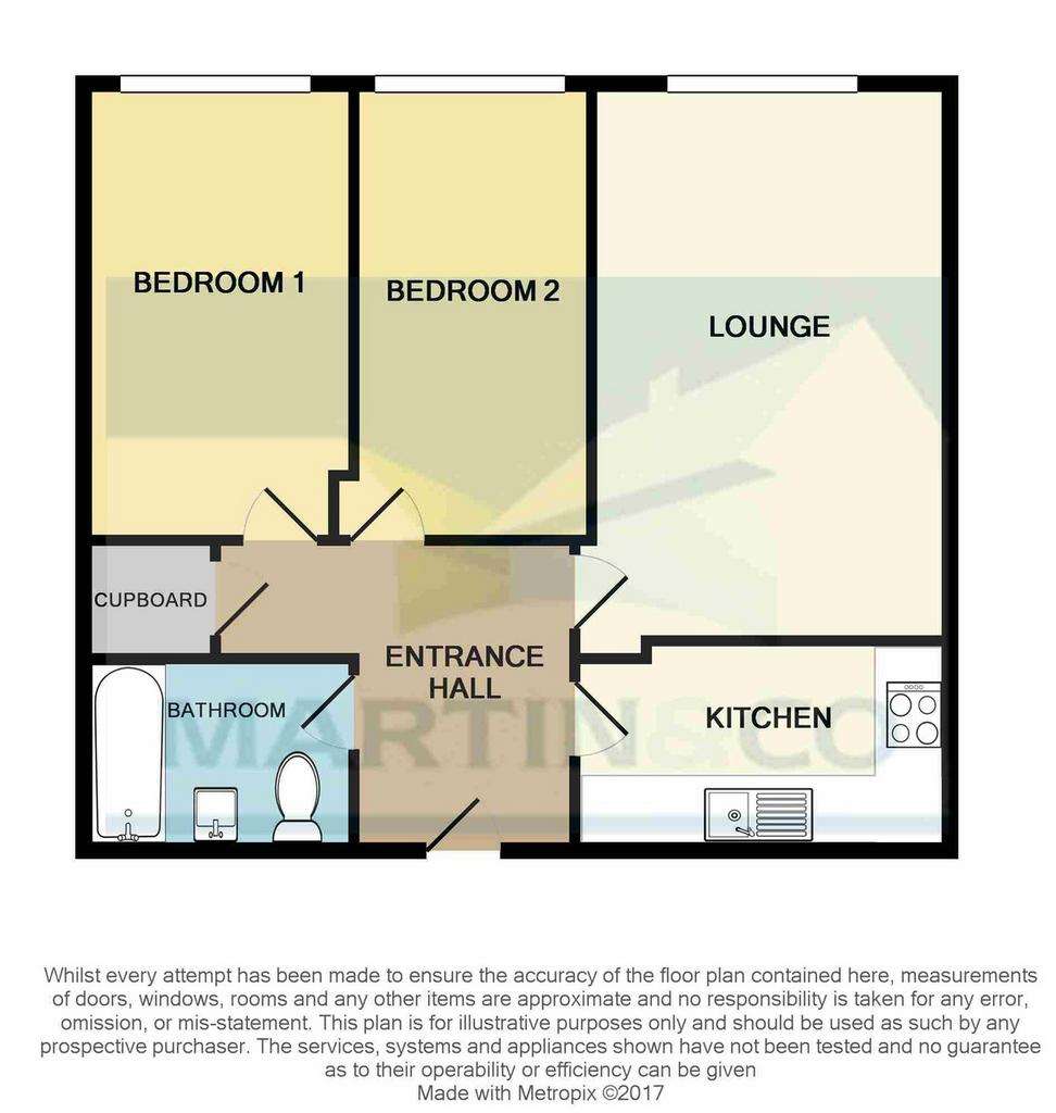 2 bedroom flat to rent - floorplan