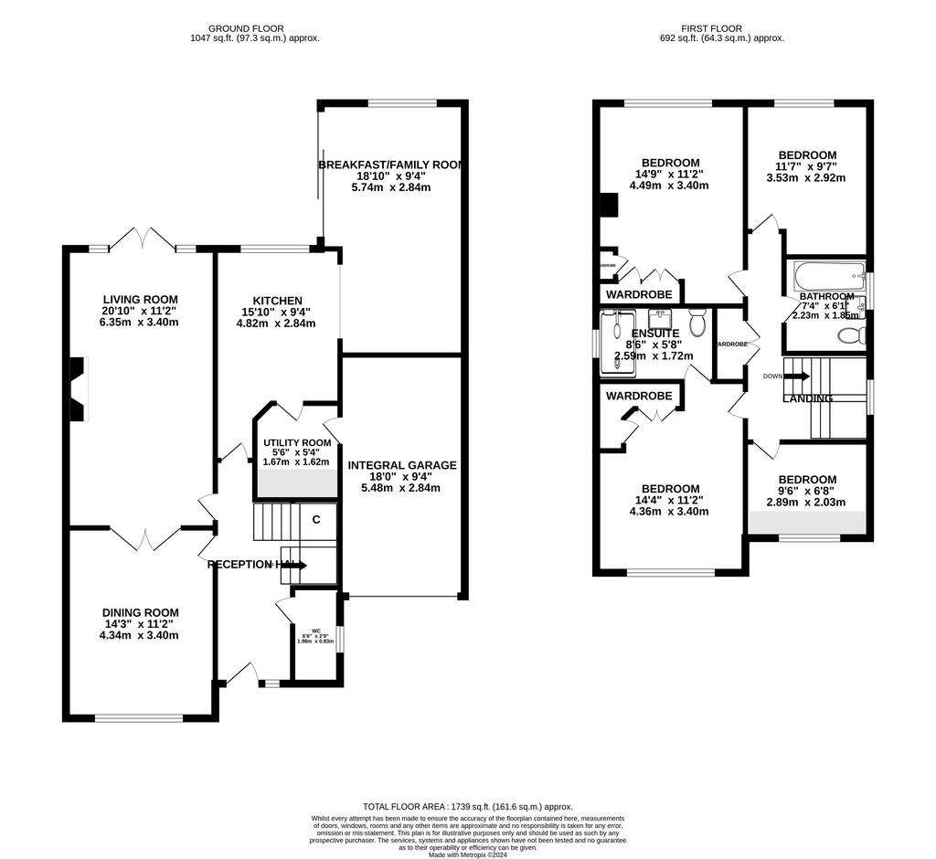 4 bedroom detached house for sale - floorplan