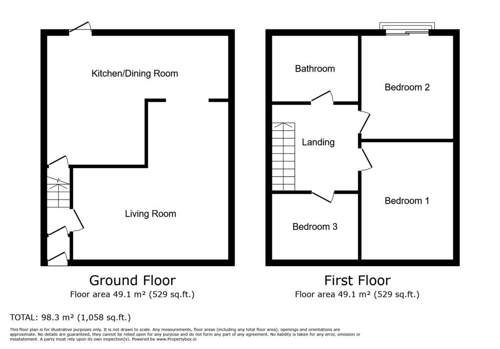 3 bedroom semi-detached house for sale - floorplan