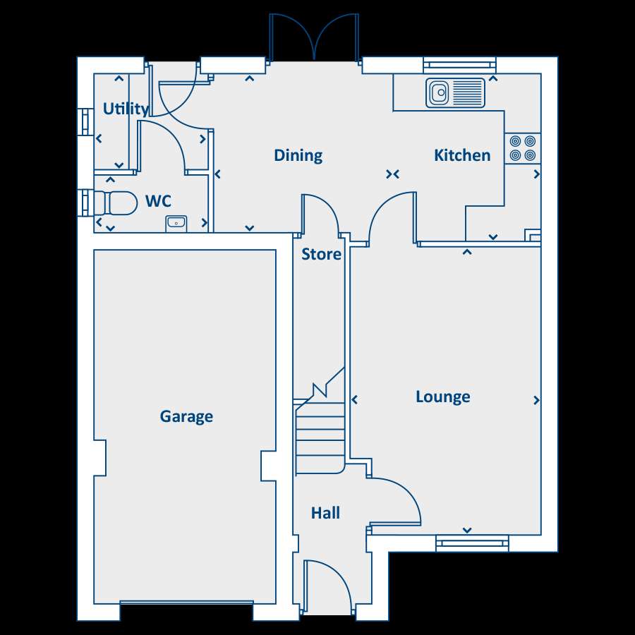 3 bedroom detached house for sale - floorplan