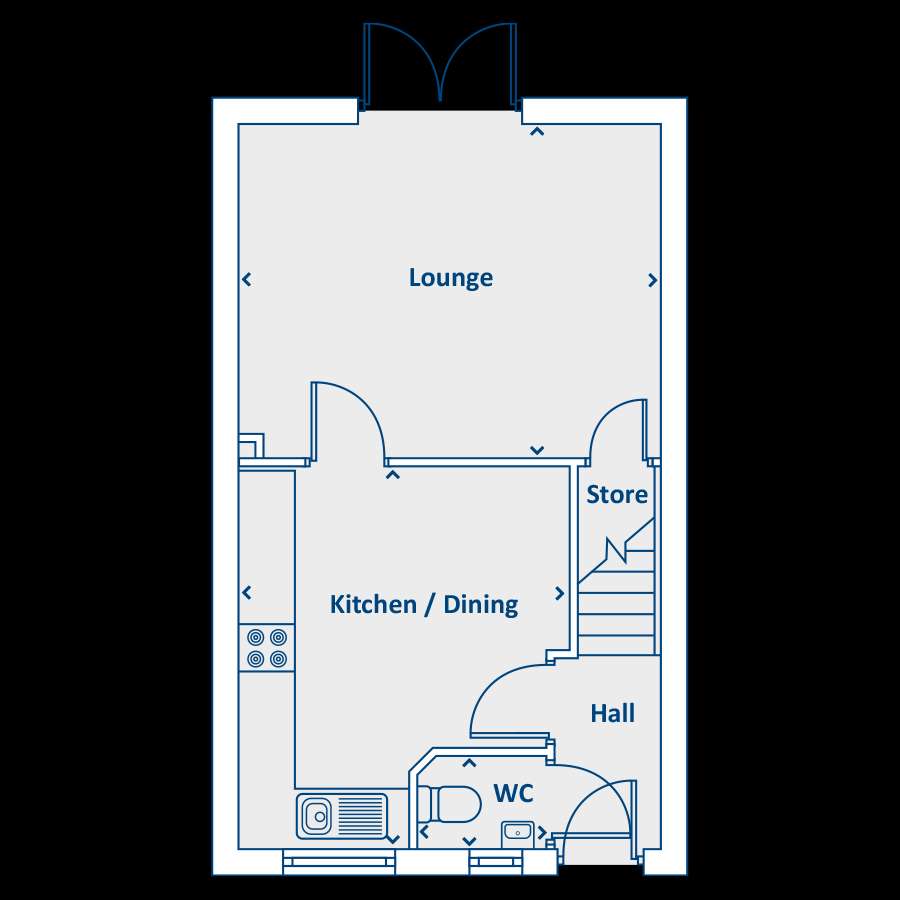 3 bedroom semi-detached house for sale - floorplan