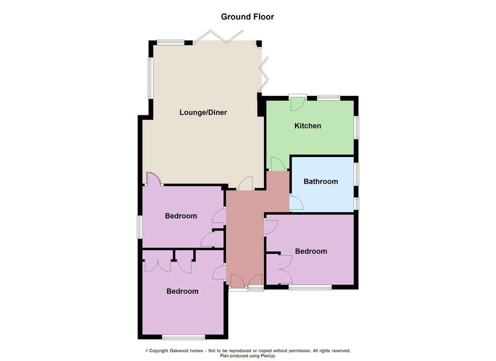 3 bedroom detached bungalow for sale - floorplan